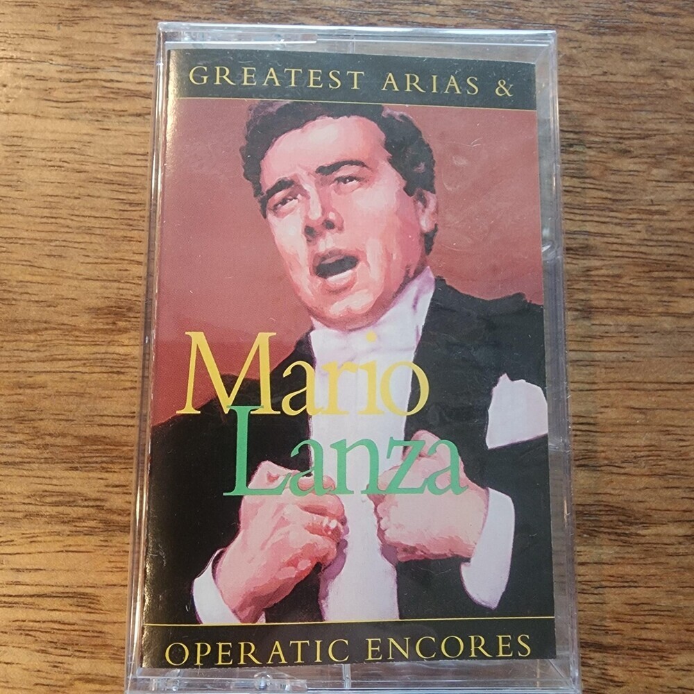Mario Lanza Cassette Greatest Arias Operatic Encores 1995 Black RCA Opera Album